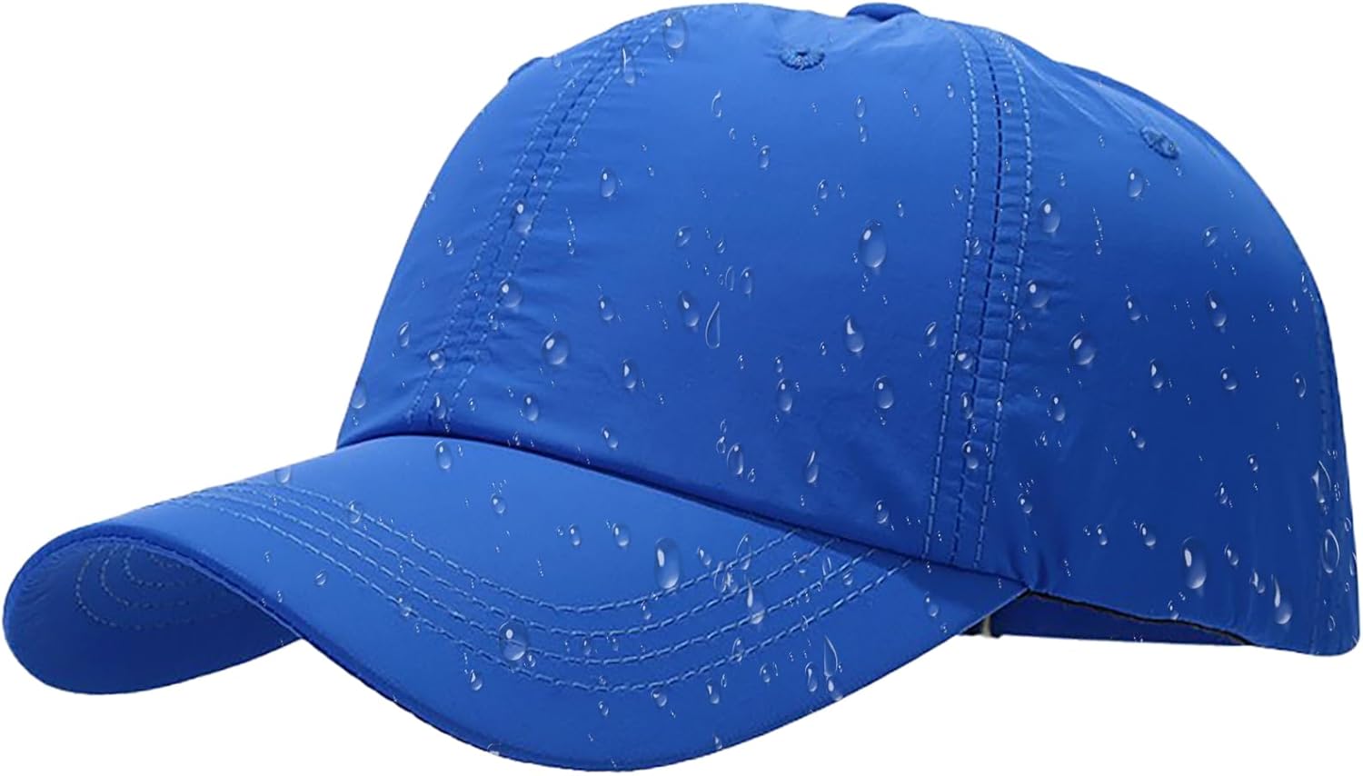 61KywxrwbLL._AC_SL1500_.jpg Waterproof Baseball Cap for Men Women Breathable UPF50+ Sport Outdoor Caps Quick Dry Adjustable Rain Hat - Image 1