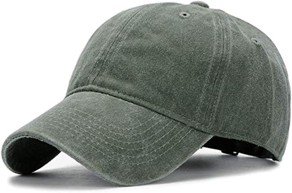 61cANNmO0xL._AC_SL1000_.jpg Unisex Vintage Washed Distressed Baseball-Cap Twill Adjustable - Image 1