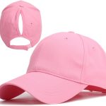 Women Ponytail Baseball Cap Messy High Bun Ponycap Washed Cotton Baseball Hat Adjustable Baseball Cap for Women Girls