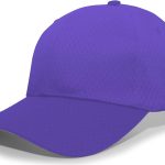 Mesh Hook-and-Loop Adjustable Cap, Purple