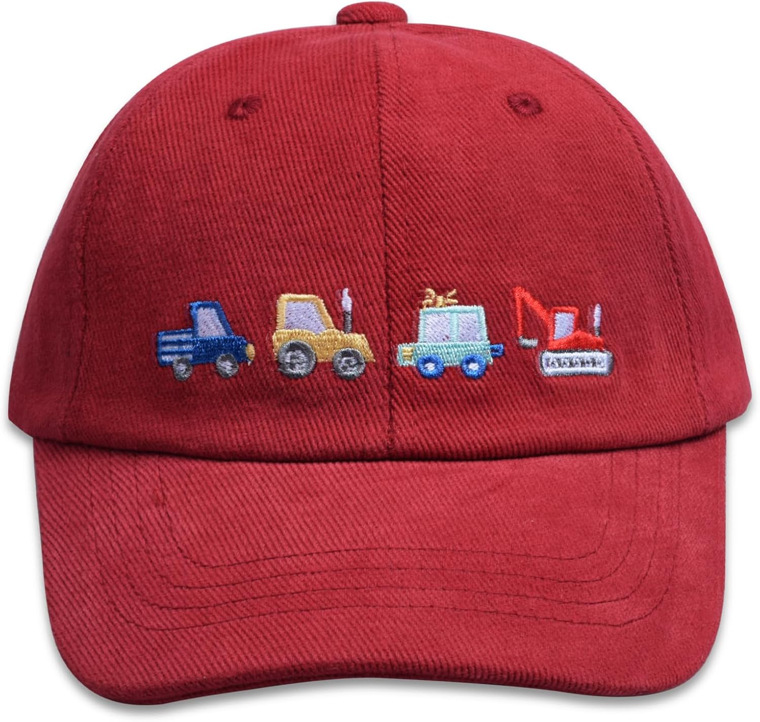 71YAVbQWi8L._AC_SL1500_.jpg Kids Embroidered Baseball Caps Adjustable Boys Girls Dinosaur Trucker Cap Toddler Beach Sun Hats - Image 1