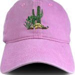 Cactus Embroidered Baseball Cap for Women Men Sun Cherry Adjustable Hat Gifts