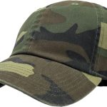 Unisex Classic Low Profile Cotton Baseball Cap Plain Blank Camoflauge Soft Adjustable Size