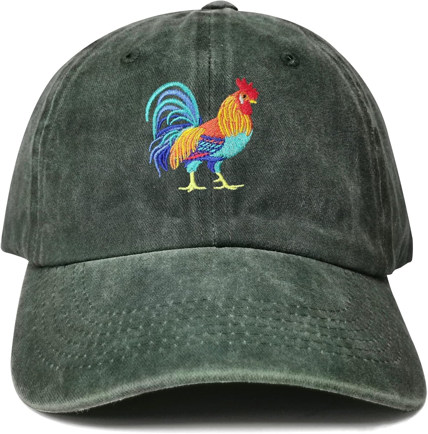 81NHnKXT3mL._AC_SL1500_.jpg Embroidered Rooster Hats - Image 1