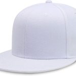 Flat Bill Visor Classic  Hat Blank Adjustable Brim High Top End Trendy Color Style Plain Tone Baseball Cap