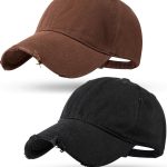 Baseball Cap for Men Women Distressed Golf  Adjustable Washed Cotton Baseball Hat Unisex