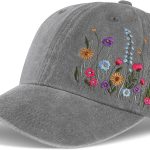 Embroidered Baseball Cap for Girls Women Men - Adjustable Soft Breathable Hats for Fall Gifts