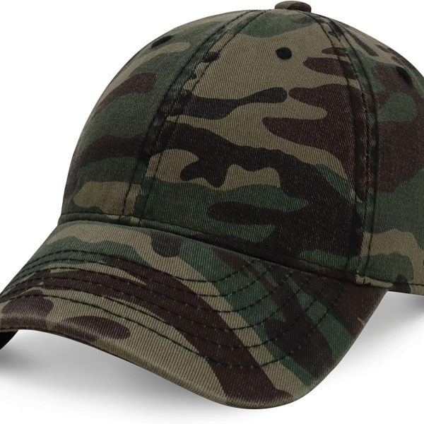 Everyday Premium  Unisex Cotton Baseball Cap for Men and Women Adjustable Lightweight Polo Style Curved Brim