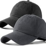 2 Pack Baseball Caps Golf s,Ajustable Vintage Washed Cotton Ball Cap for Men Women